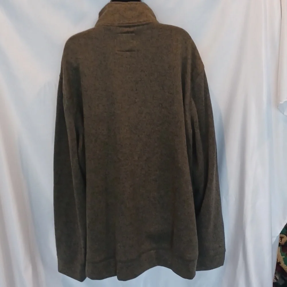 Sonoma Men’s Super-soft Sweater Fleece, Full zip, Olive Green Big & Tall